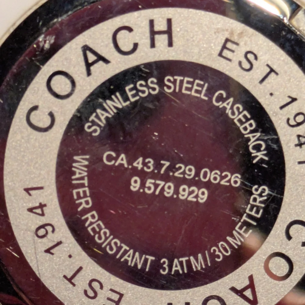 Coach Multicolor Striped Smartwatch